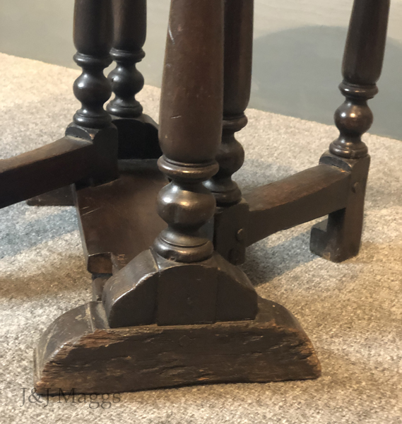 Tiny oak gateleg table